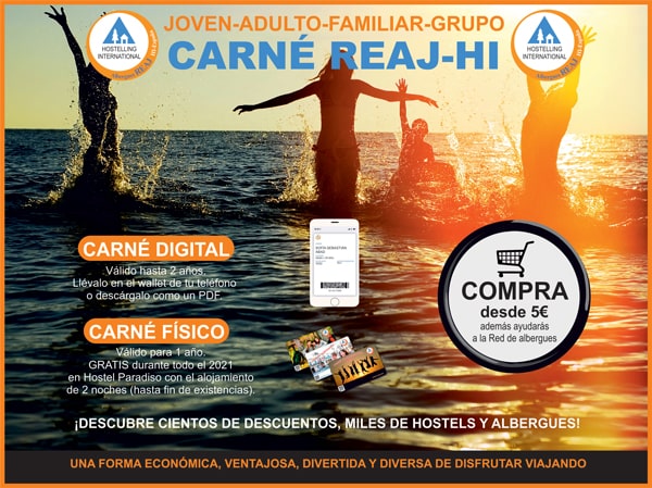 carné alberguista - carnet REAJ